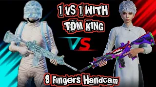 1 VS 1 WITH BEST TDM PLAYER | 8 FINGERS CLAW + FULL GYRO IPAD PRO M1 CHIP HANDCAM GAMEPLAY