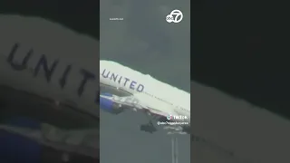 United Airlines plane loses tire during takeoff from SFO, crushing cars below