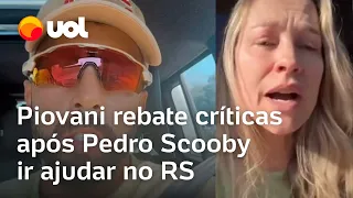 Piovani fala de Pedro Scooby no RS e diz que filho está no RJ há 20 dias e ainda não foi à escola