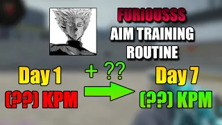 I practiced using FURIOUSSS' AIM TRAINING ROUTINE For 1 WEEK (Insane Progress) | CS:GO