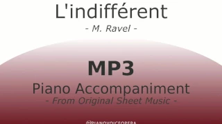 L'Indifférent Piano Accompaniment