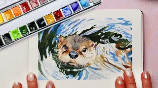 How to Paint Realistic Water Ripples in Watercolor