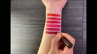 CHARMACY 16 Colors Waterproof Velvet Lipstick Swatches