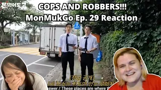 Two Monbebe first time watching [몬 먹어도 고] EP.29 경찰과 도둑 part.1 (Cops and Robbers) | Monsta X Reaction