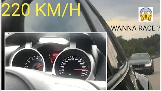 Nissan Juke Top Speed Drive - German Autobahn - 0 - 220km/h Acceleration