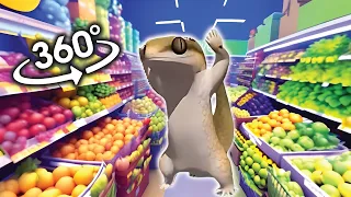 Toothless Original Dancing meme - Supermarket in 360° Video | VR / 4K | ( Toothless Dancing Meme )