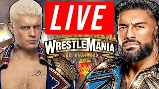 WWE WRESTLEMANIA 39 NIGHT 1 WATCH ALONG KO/SAMI USOS MAIN EVENT!  (ENG)