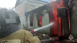Крупный пожар в Саратове. Горит склад со спиртом, есть пострадавшие