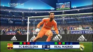 PES 2018 | goalkeeper MESSI vs goalkeeper RONALDO | Longest Penalty Shootout | Barcelona Real Madrid