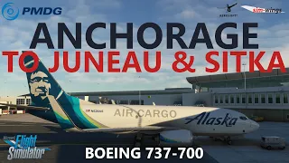 MSFS | PMDG 737-700 - NEW Sim-Wings Anchorage to Juneau to Sitka on VATSIM!