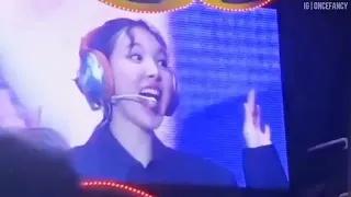 Nayeon getting so done with Jihyo | Twice whisper game Halloween concert