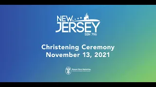 New Jersey (SSN 796) Christening Ceremony