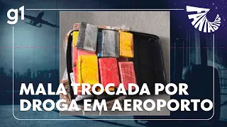 EXCLUSIVO: Novas imagens mostram como quadrilha agia para trocar malas por cocaína | Fantástico