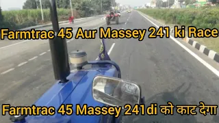 Massey 241 vs farmtrac 45 Race