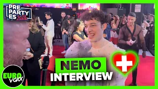 🇨🇭 NEMO - 'The Code' (RED CARPET INTERVIEW) / Madrid PrePartyES 2024 / Switzerland Eurovision 2024