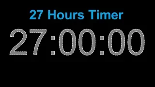27 Hour Timer 27 Hour Countdown 27 Stunden Countdown Timer 27h timer