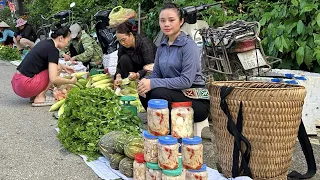 Harvest pumpkins, bamboo shoots and go to the market to sell - gardening