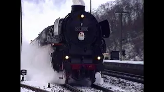 Führerstandsmitfahrt auf der Schnellzug-Dampflokomotive 01 1100