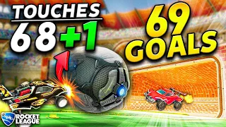 Rocket League, but the TOTAL number of ball touches = GOALS