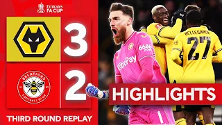 Cunha Extra Time Winner! | Wolves 3-2 Brentford | Highlights | Emirates FA Cup 2023-24