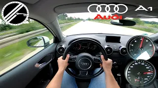 Audi A1 8X 1.2 TFSI 86 PS Top Speed Drive On German Autobahn With No Speed Limit