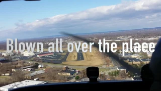 crazy turbulence and 35 knot wind landings in a cessna 172