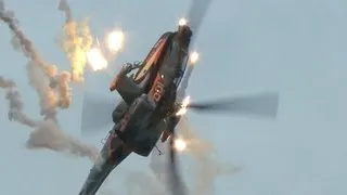 AH-64D Apache - demo display RNLAF. Volkel 2013, with Flares!!!!