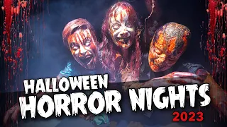 Halloween Horror Nights 2023 at Universal Studios Hollywood - All Mazes an Scare Zones   4K