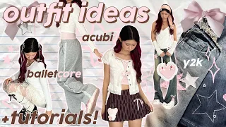 🩰 OUTFIT INSPO + ELEVATE your style(clothing tutorials, balletcore, acubi, coquette)