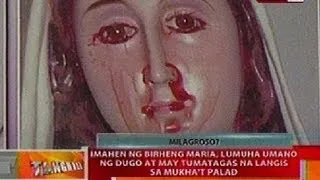 BT: Imahen ng Birheng Mariasa Batangas, lumuha ng dugo at may tumatagas na langis sa mukha't palad