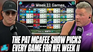 The Pat McAfee Show Picks & Predicts Every Game For NFL's 2023 Week 11
