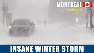 Montreal Snowstorm, Winter Storm in Canada February 2020 #snow #snowstorm #Montreal