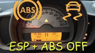 Отключение ESP+ABS на Smart ForTwo 451/ESP+ABS OFF