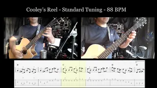 Cooley's Reel - Guitar Tutorial - Irish Trad - Tab - E minor