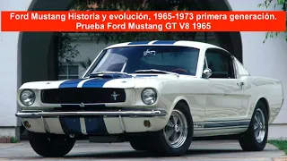 Ford Mustang Historia, 1965 1973 primera generación y Prueba '65 Mustang GT V8 #mustang #ford