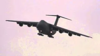C-5 Galaxy Landing at Nellis AFB