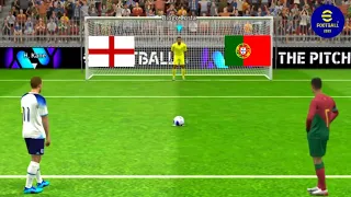 Ronaldo vs Henry Kane | England Vs Portugal | Penalty Shootout Match 62| Efootball 2024 Gameplay.