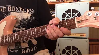 Beatles Old Brown Shoe guitar solo lesson