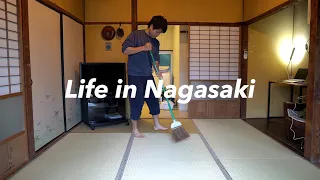 [Vlog] Rainy Nagasaki. The night after doing a big cleaning, I made and ate ramen.