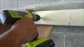 Using Tapcon Concrete Screws To Secure Wood To Cinderblock