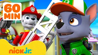 PAW Patrol's BIGGEST Moments! w/ Marshall & Rocky 🚒 1 Hour Compilation | Nick Jr.