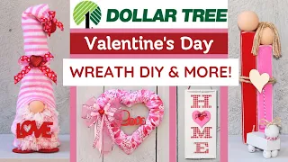 Dollar Tree VALENTINE'S DAY WREATH GNOME DIY TUTORIALS 💗 EASY 2023 HOME DECOR DIYS To Craft