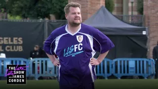 James Corden Challenges LAFC To Soccer Match