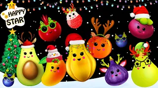 Happy Christmas Fruits Party - Christmas Theme Animation and Music - Baby Sensory