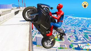 GTA 5 Spiderman Epic Jumps #19 ( Spider-Man Stunts & Fails )