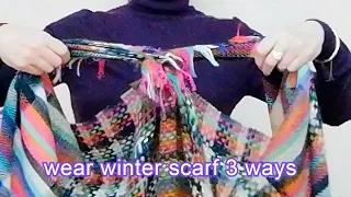 Wear like clothes [How to wrap a stole] 3 Arrange