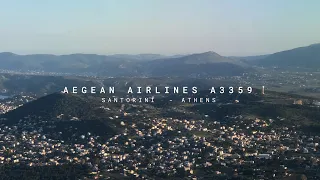 Aegean Airlines Airbus A320  |  Santorini - Athens