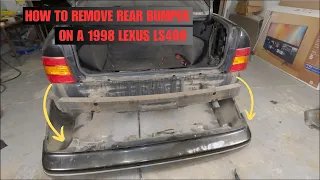 HOW TO REMOVE THE REAR BUMPER ON A 1998 LEXUS LS400