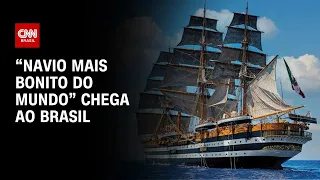 “Navio mais bonito do mundo” chega ao Brasil; veja imagens