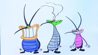 How to draw Cockroaches  Oggy and the Cockroaches